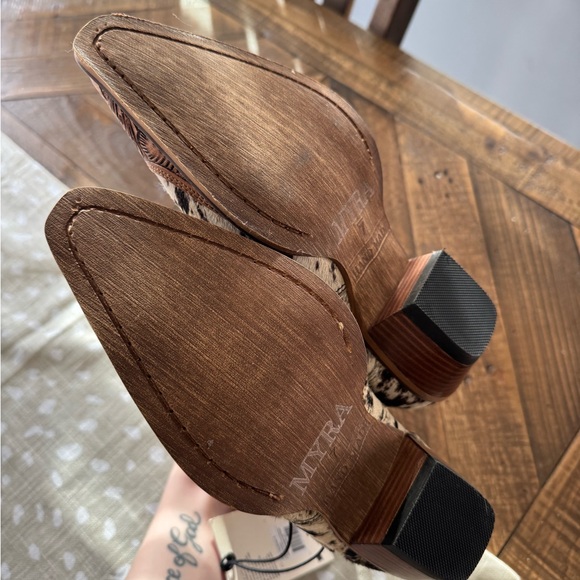 Myra Bag Black and Brown Ankle Boots - Picture 4 of 4